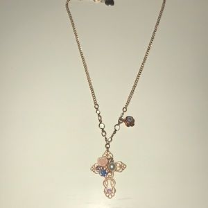 Betsey Johnson Cross Necklace
